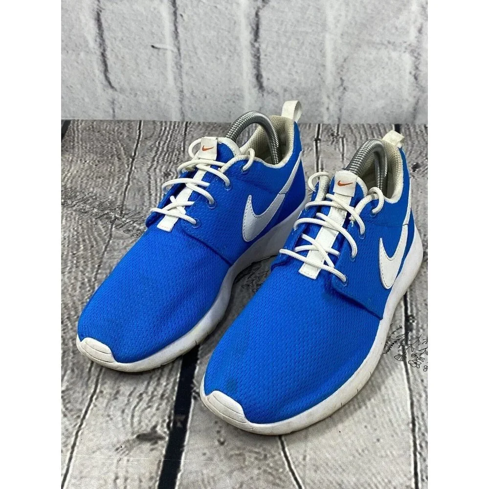 Nike Roshe One 599728 422 Running Training Mesh Sneakers Blue Athletic Size 6.5Y